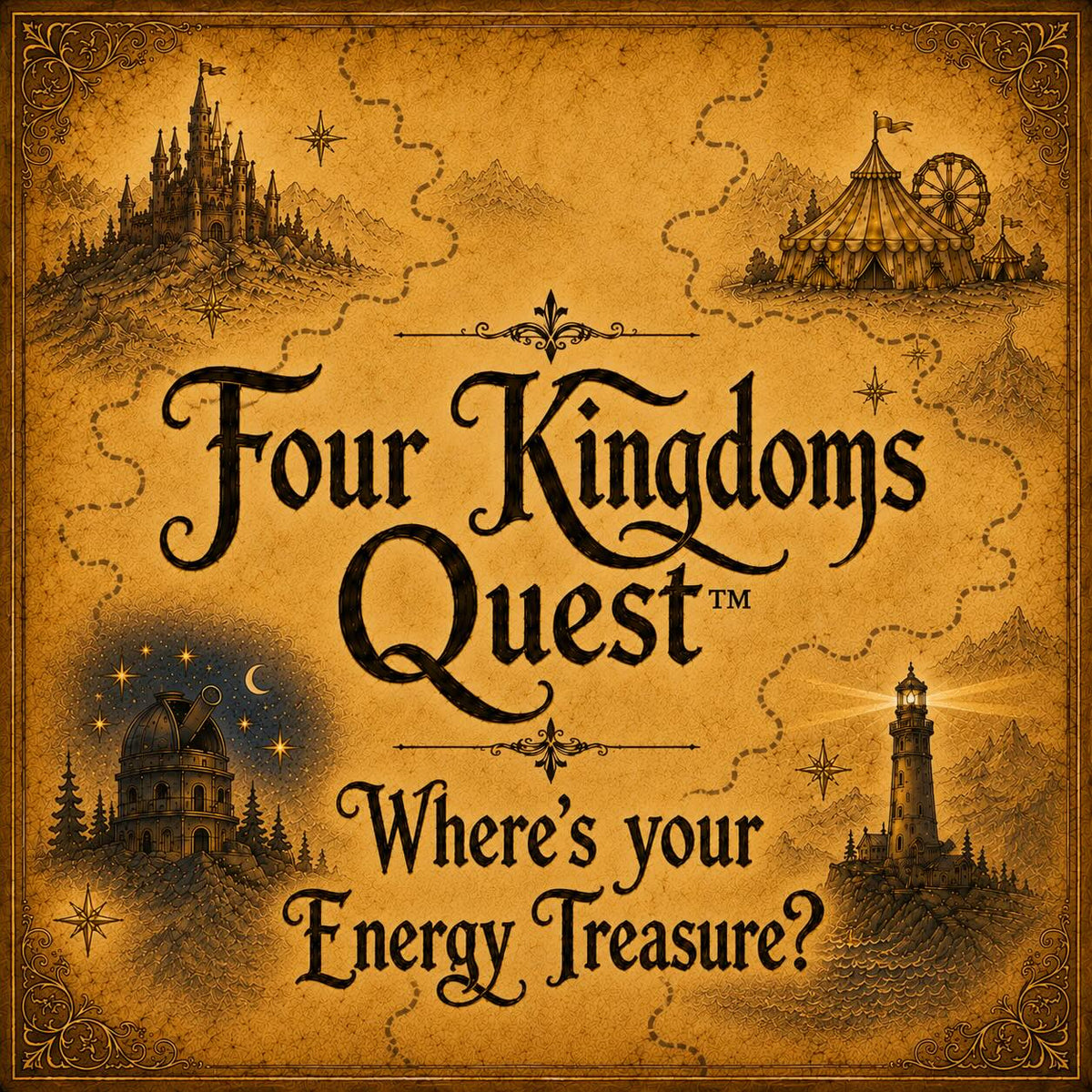 Four Kingdoms Stage Map — Large Format Banner