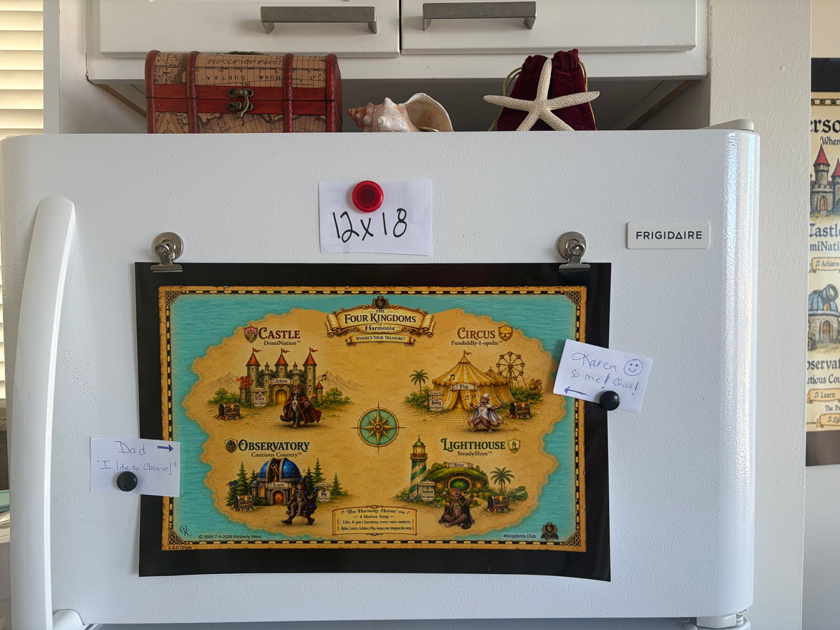 4K Map Wall Art Print Black Border